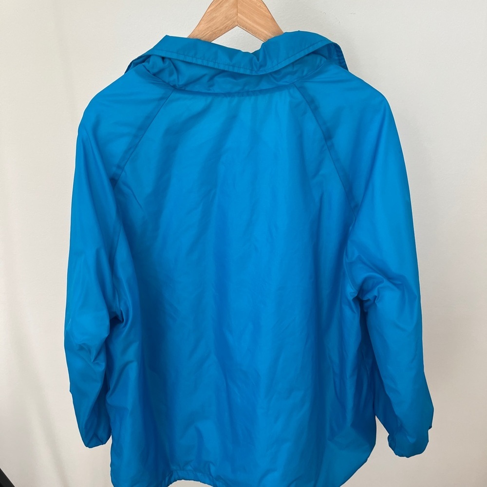 Vintage Blue Nylon Jacket with Front Buttons - Picture 5 of 8
